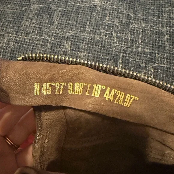 A.S.98 Judd Brown/Gray Leather Strappy Calf Boots Size 39/8.5 Western Boho - Picture 15 of 16